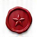 Icona stilizzata di un sigillo di cera per la qualità